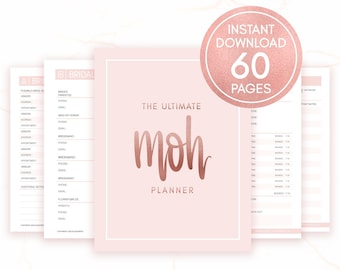 Maid of Honor Planner Printable, Maid of Honour Wedding Planner Binder Printable Download, MOH Planner Gift, Hen Party Bridal Shower Planner