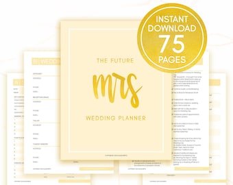 Wedding Planner Printable | PDF Instant Download | Wedding Planning Book | Wedding Binder Template | DIY Wedding Planning Sheets