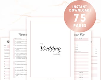 Wedding Planner Printable | PDF Instant Download | Wedding Planning Book | Wedding Binder Template | DIY Wedding Planning Sheets
