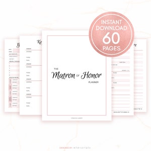 Matron of Honor Planner, Matron of Honour Wedding Printable, Matron of Honor Gift Ideas, Will You Be My MOH, MOH Planner Printable Download