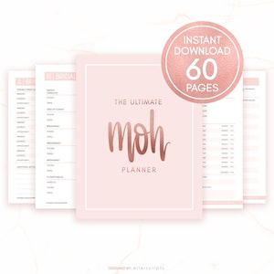 Trauzeugin Planer druckbare, Trauzeugin Hochzeitsplaner Binder druckbare Download, MOH Planer Geschenk, Junggesellinnenabschied Brautparty Planer