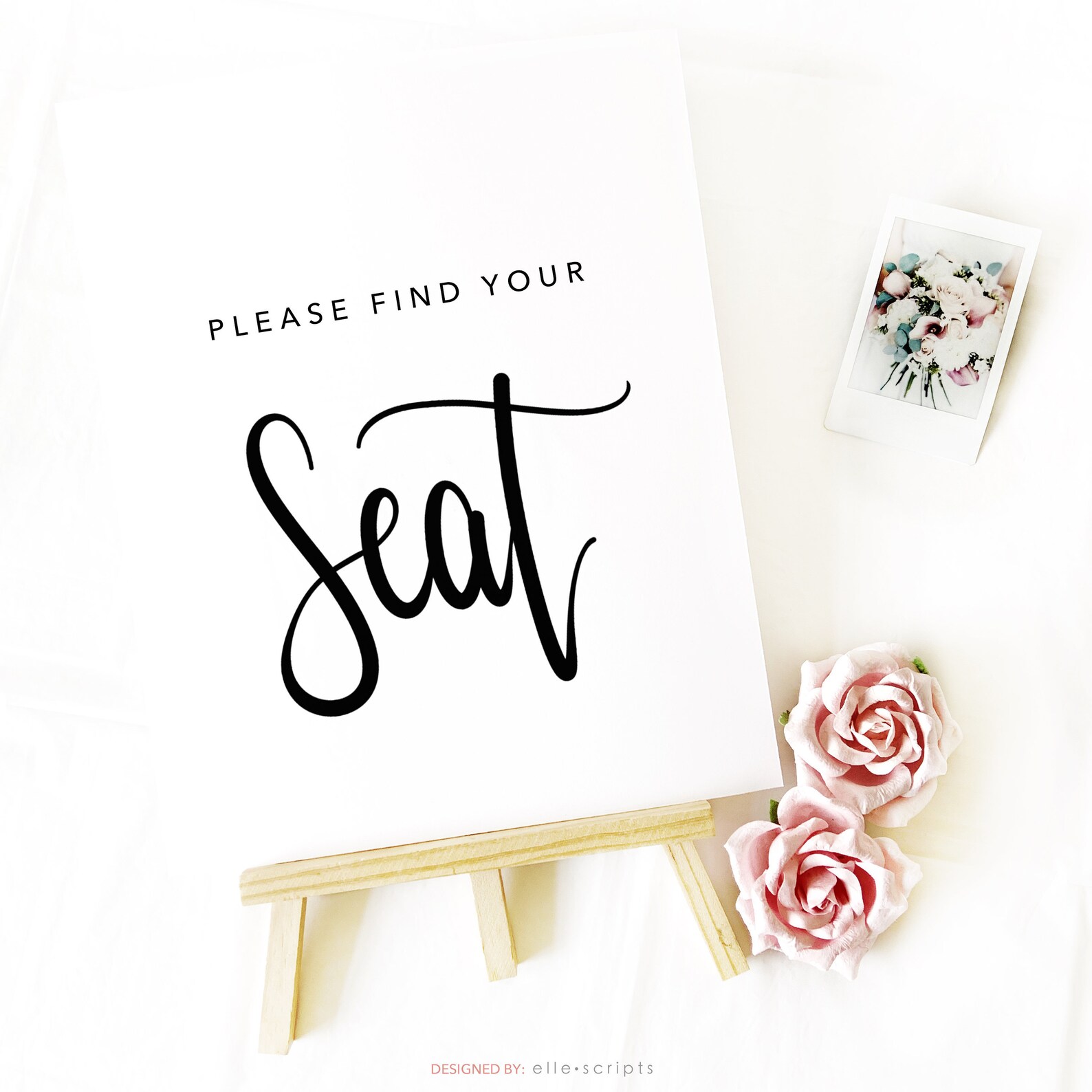 Please Find Your Seat Wedding Sign Printable Template Wedding | Etsy