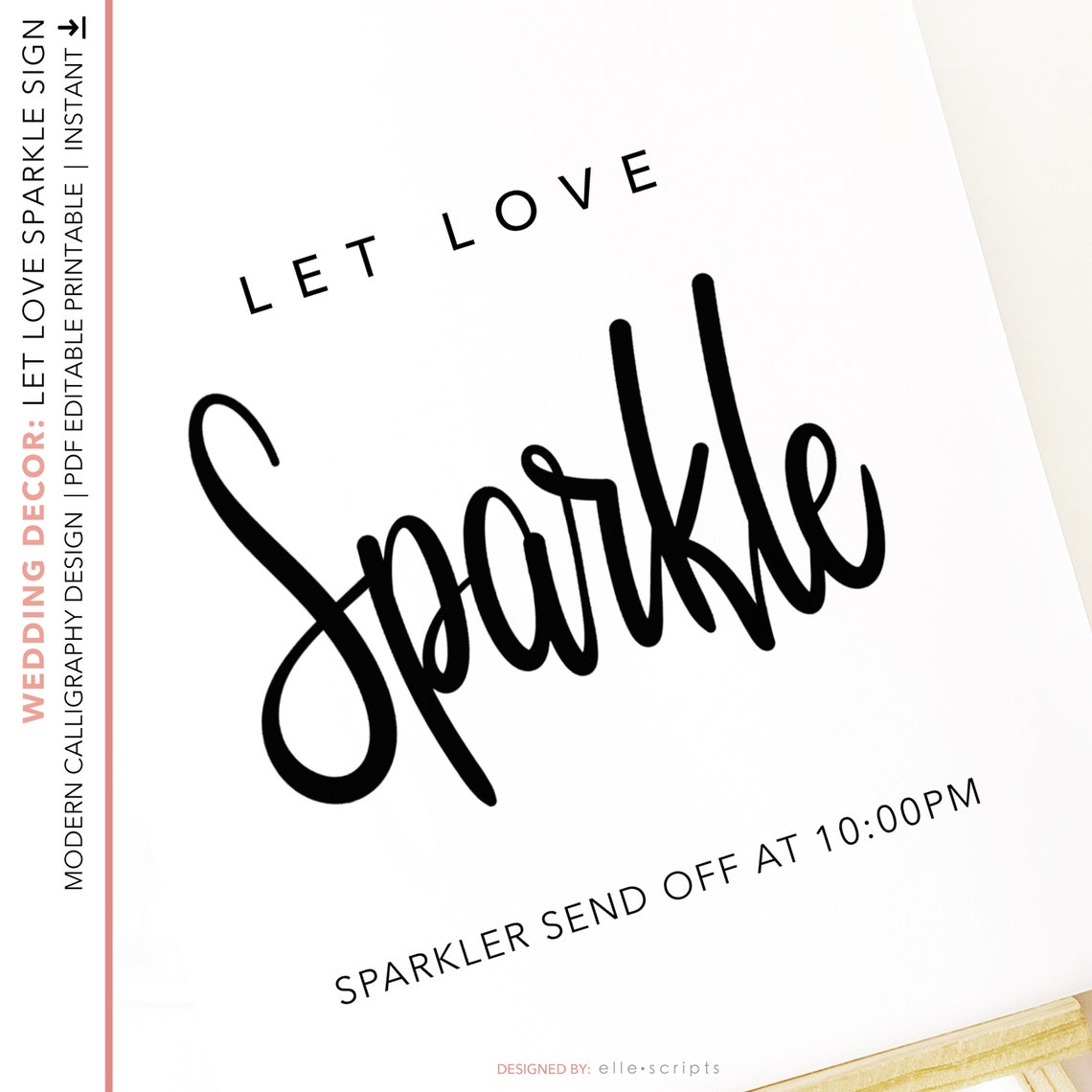 let-love-sparkle-wedding-sign-printable-template-sparklers-etsy-espa-a