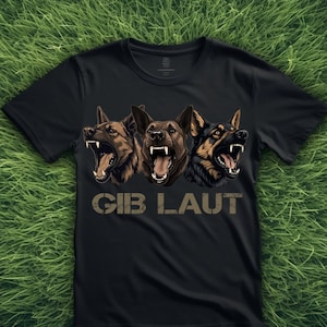 Bark Bite Working Dog T-Shirt German Shepherd Belgian Malinois Mal Dutch Gsd Bitework PSA IGP IPO Ringsport Stellen Gib Laut Watch K9