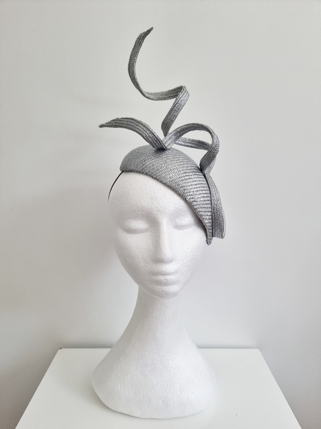 Miss Hi Ho Silver . Womens Metallic Silver Straw Face Hugger Etsy