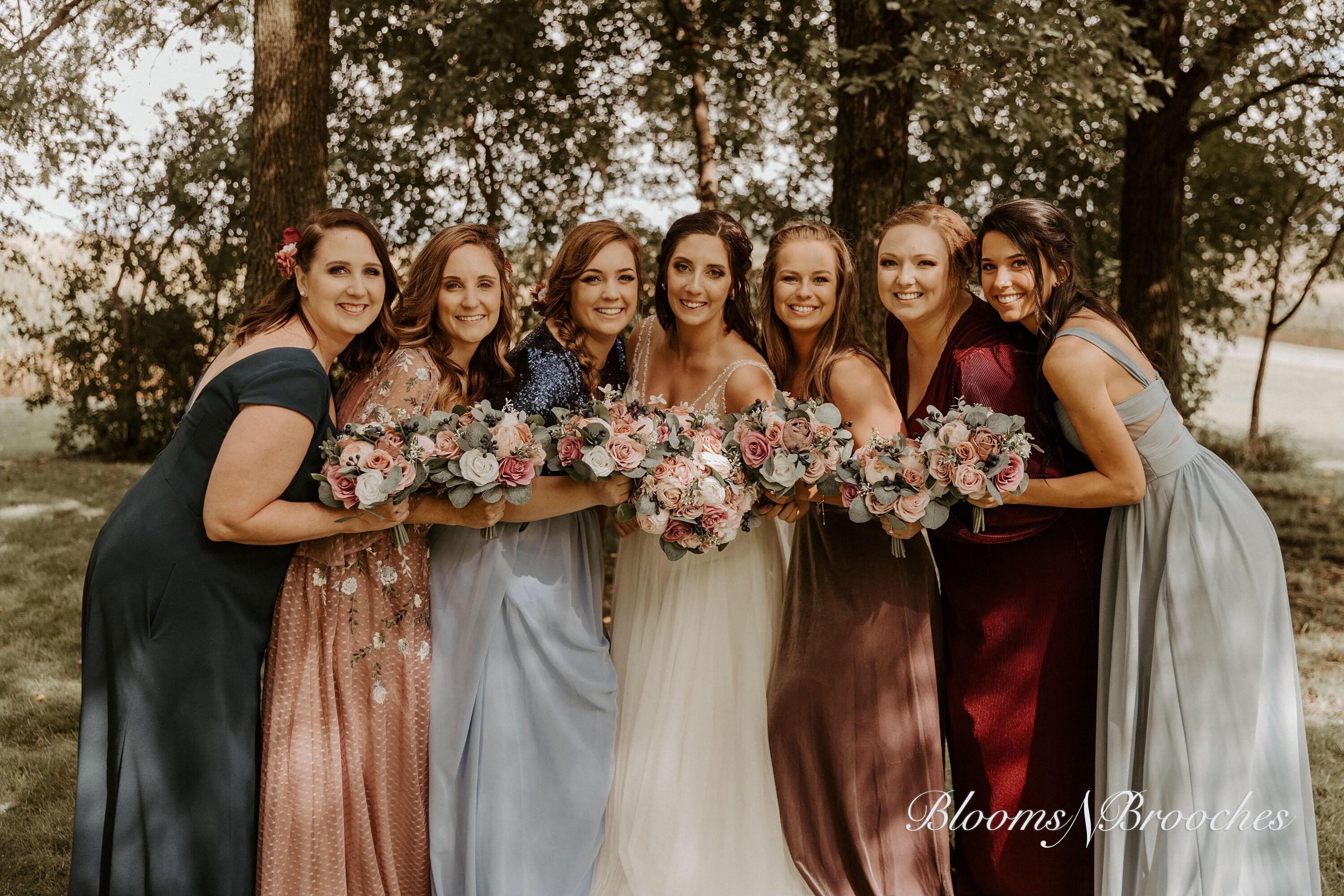 boho wedding bridesmaids