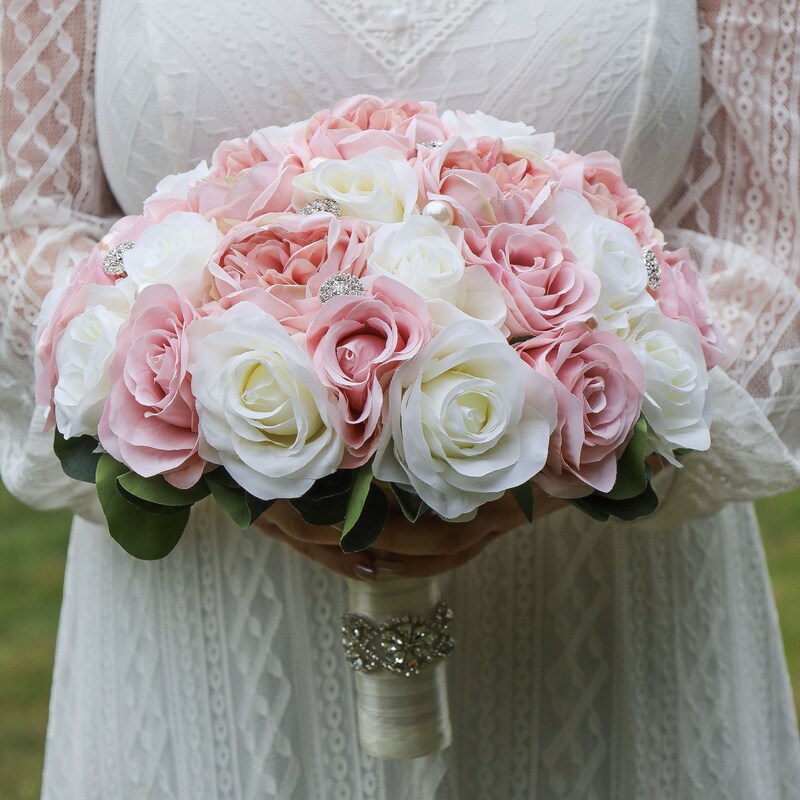 Pink White Bouquet Etsy — free download