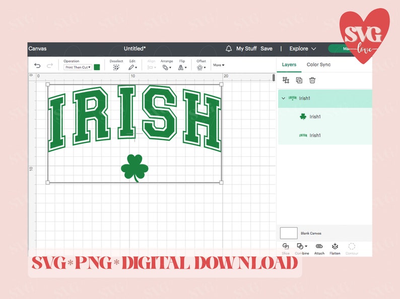 Irish Text Box Design IRISH College Font SVG PNG Cut File, Funny St. Patricks Paddys Day ...