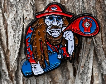 Raoul Wook Raoul Duke Fear and Loathing Red, White & Brah-Oul Duke Pin 2.5"