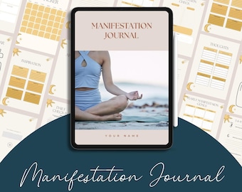 Diario de Manifestación, Plantilla de Canva Editable (Descarga Digital)