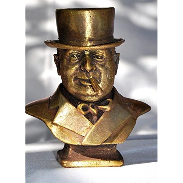 Britain prime minister Winston Churchill bust statue h=11cm