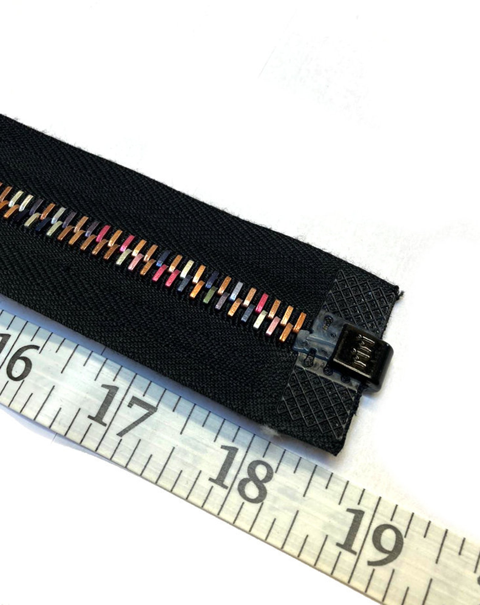 Aluminium zip fastener with chain 8 mm polished Etsy