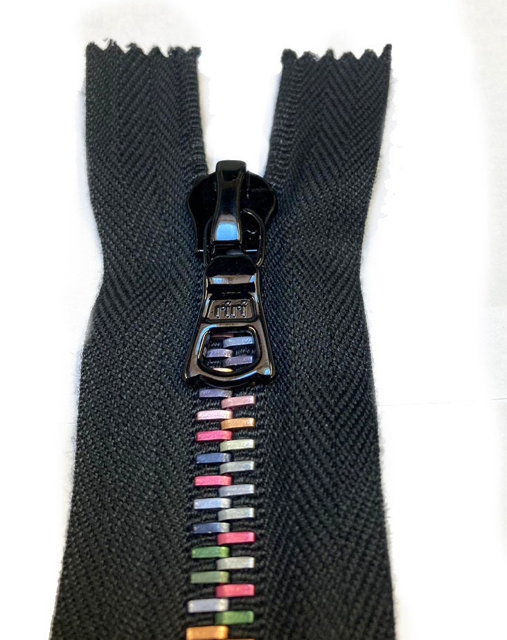 Aluminium zip fastener with chain 8 mm polished Etsy