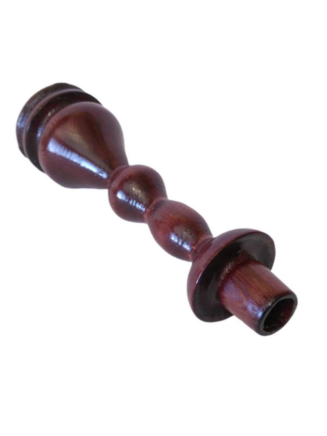 Tall wooden taper holder burgundy holder handmade Etsy