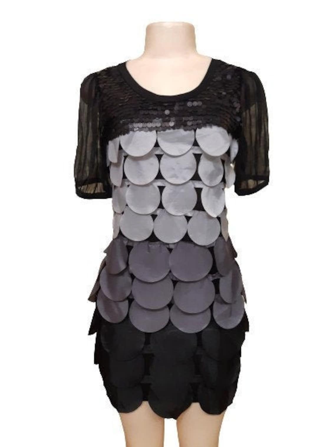 Robe XXSXS Evening combiné mini robe avec paillettes sur Etsy