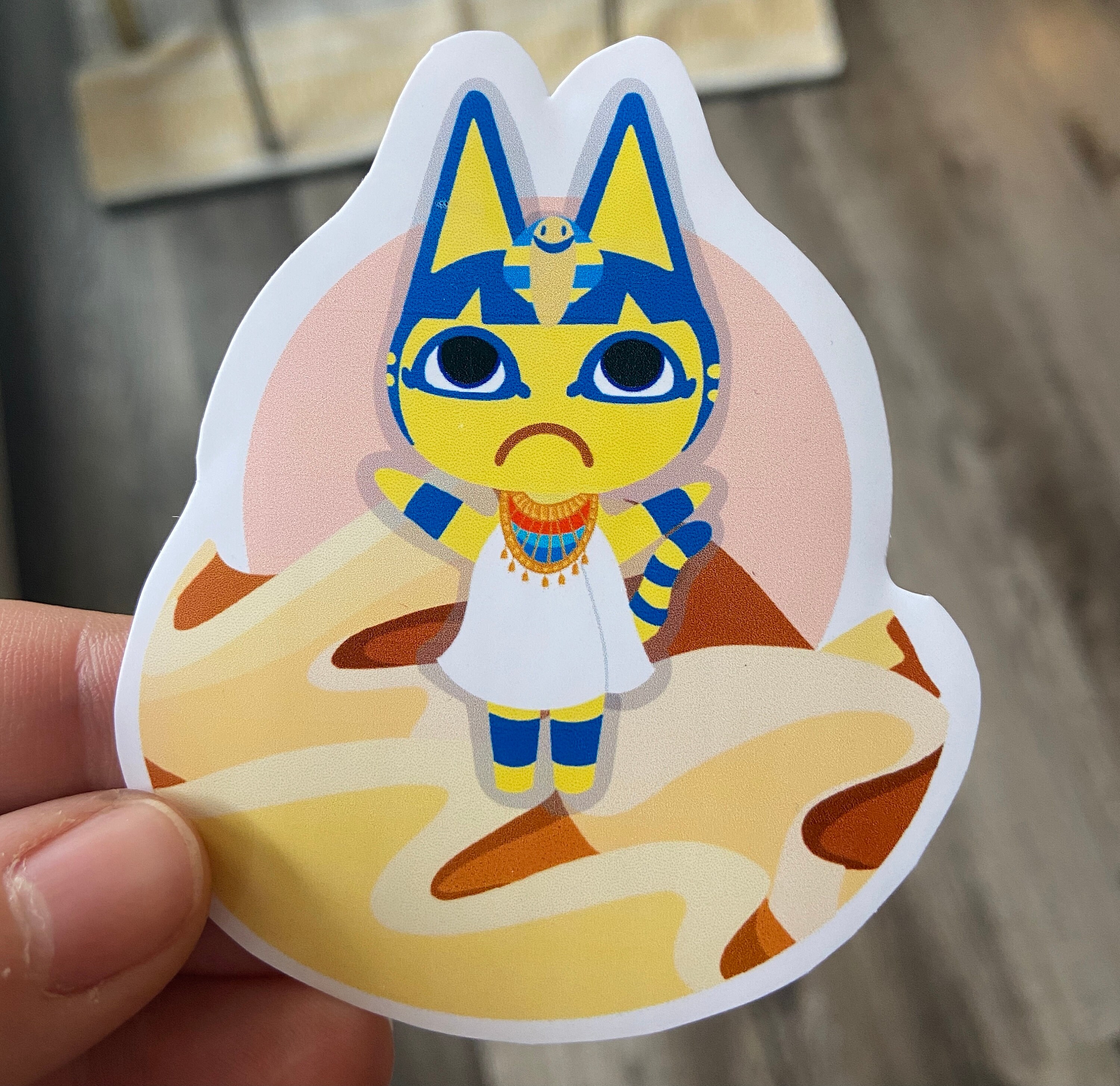 Fan Art Animal Crossing Sticker Ankha Roald CJ Pascal New