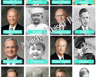 General Authority Matching Game, LDS, Latter Day Saint, General Conference, Games, Matching, Matching Games, Youth and Adult