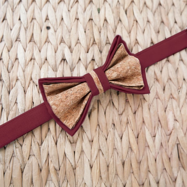 burgundy bow ties