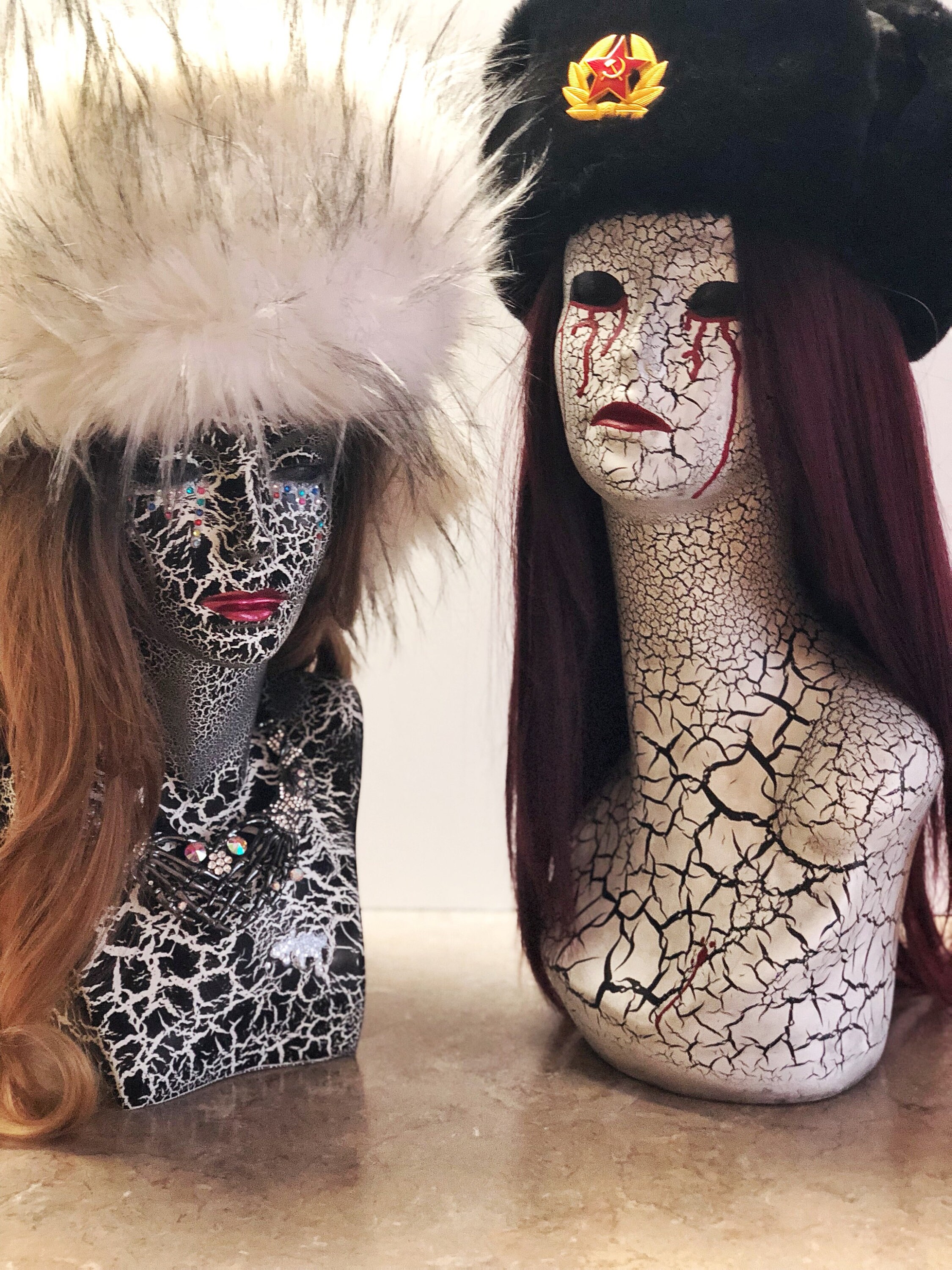 Wig Stand Jewelry Holder Gothic Display Etsy