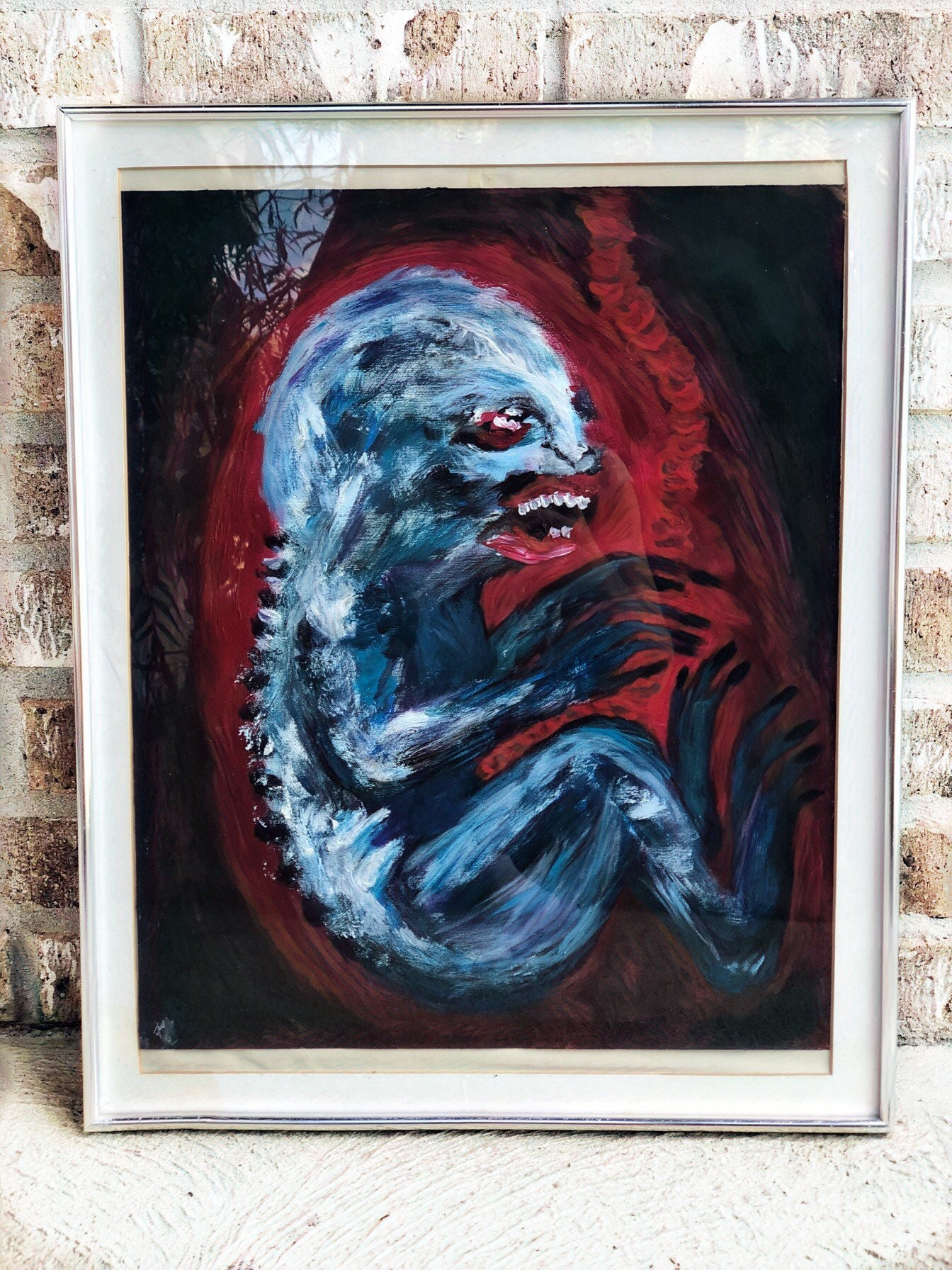 Makaber Kunst Gruselige Kunst Makabre Dekor Damon Etsy