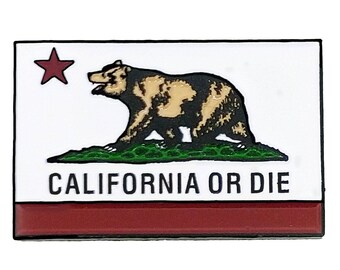 California Or Die Enamel Pin