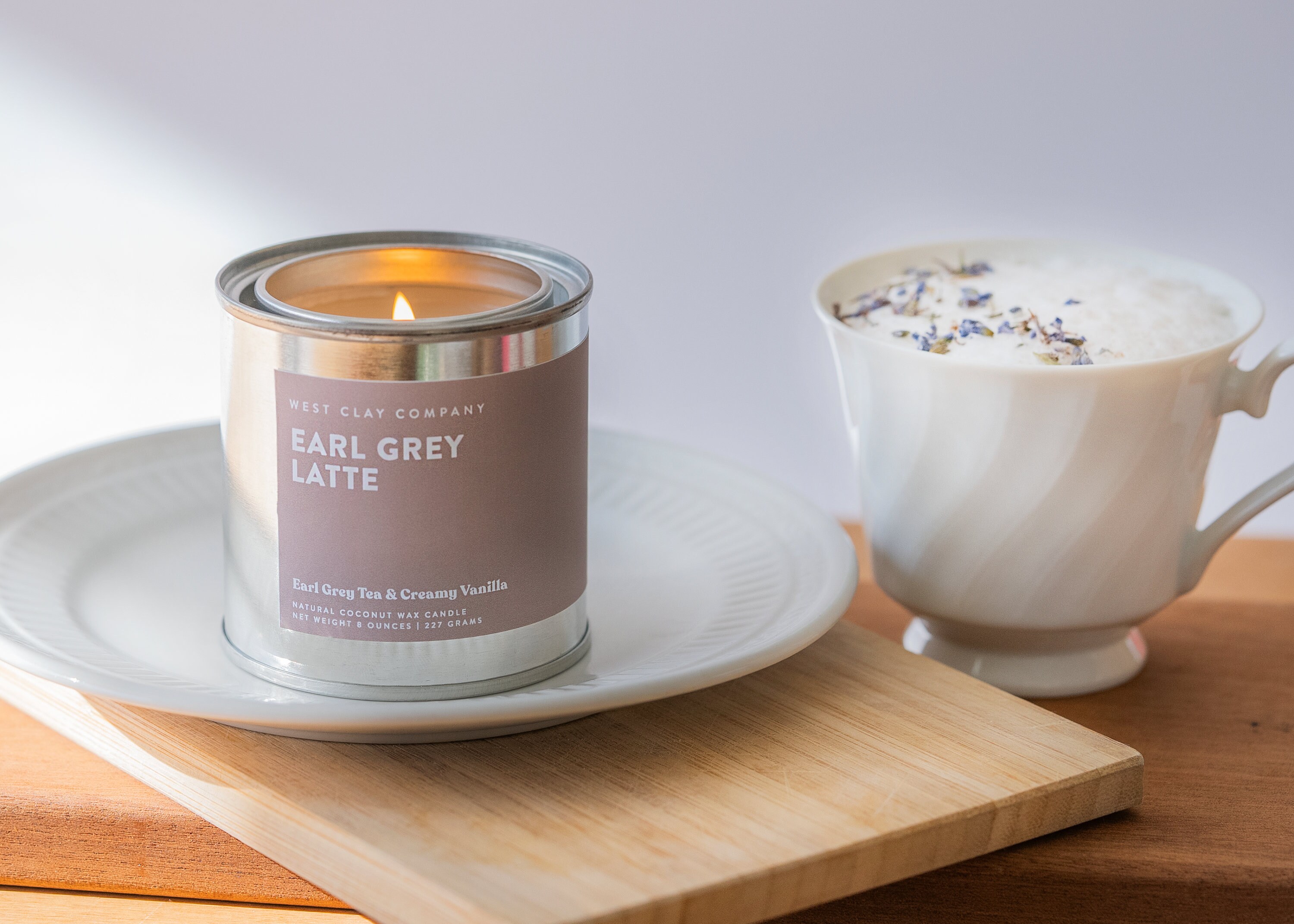 Earl Grey Latte Candle Earl Grey Tea Bergamot & Creamy Etsy
