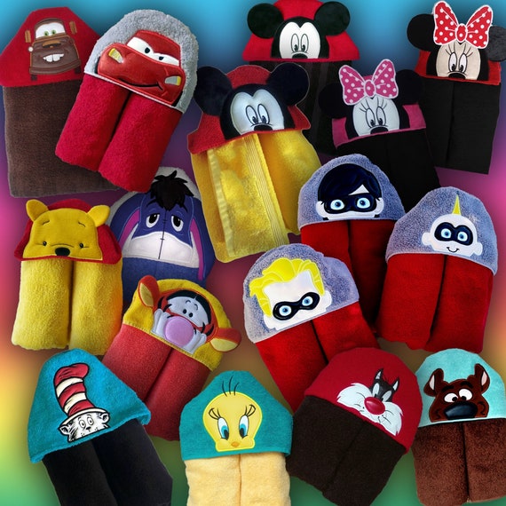 Character hooded towels hotsell