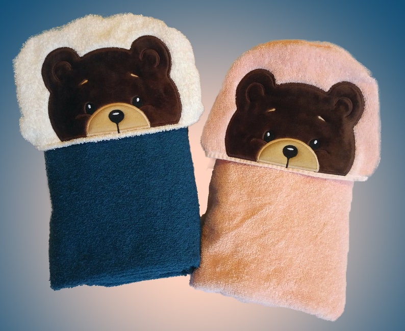 Bear Hooded Towel /teddy Bear Towel / Baby Hooded Towel / Etsy