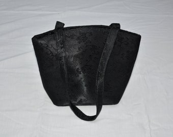 Handtasche, kleine Abendtasche, Damentasche, Spitzentasche, schwarze Tasche