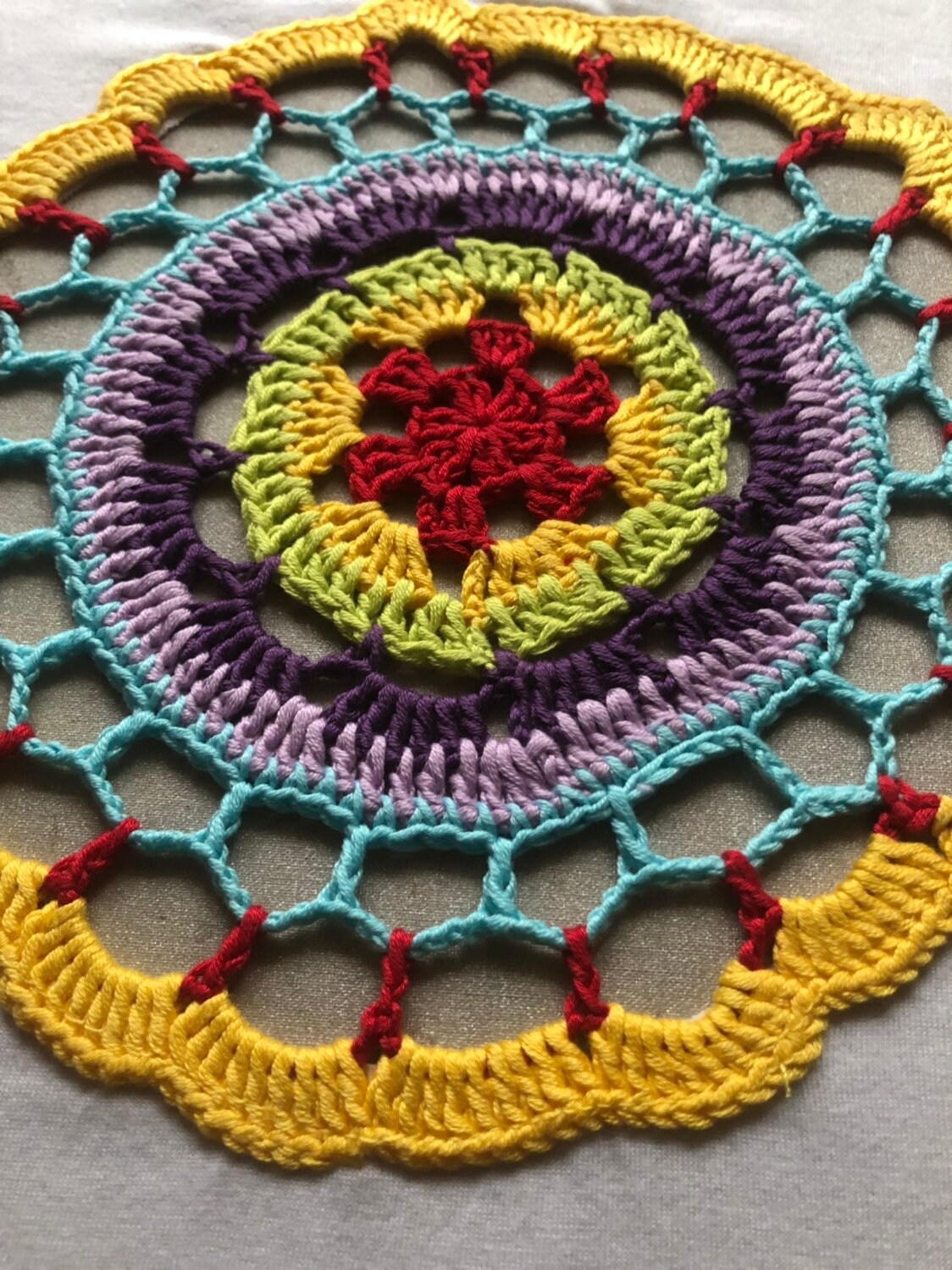 Crochet Mandala Pattern, Easy Crochet Pattern, Beginner Crochet