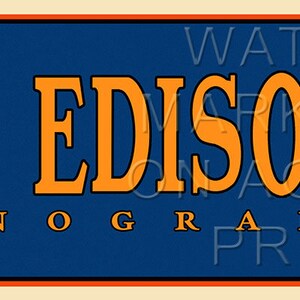 FL sign Canvas Print Reproduced Vintage Florida Talking Machine Co Jacksonville