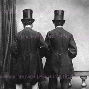 Preciosa antigua victoriana pareja gay boda sociedad civil boda 5x7 tarjeta de felicitación