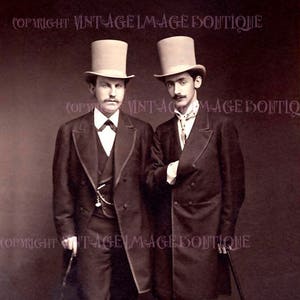 Belle victorienne antique couple gay mariage civil partenariat mariage 5 x 7 carte de voeux