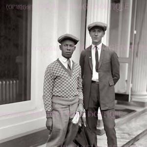Lindo cartão comemorativo de casamento de casal gay bonito dos anos 1920, união civil, 5x7
