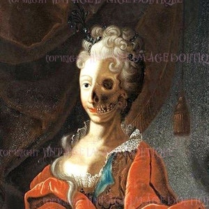 Wunderschöne antike italienische Vanitas Memento Mori Porträt einer Frau aus dem 16.