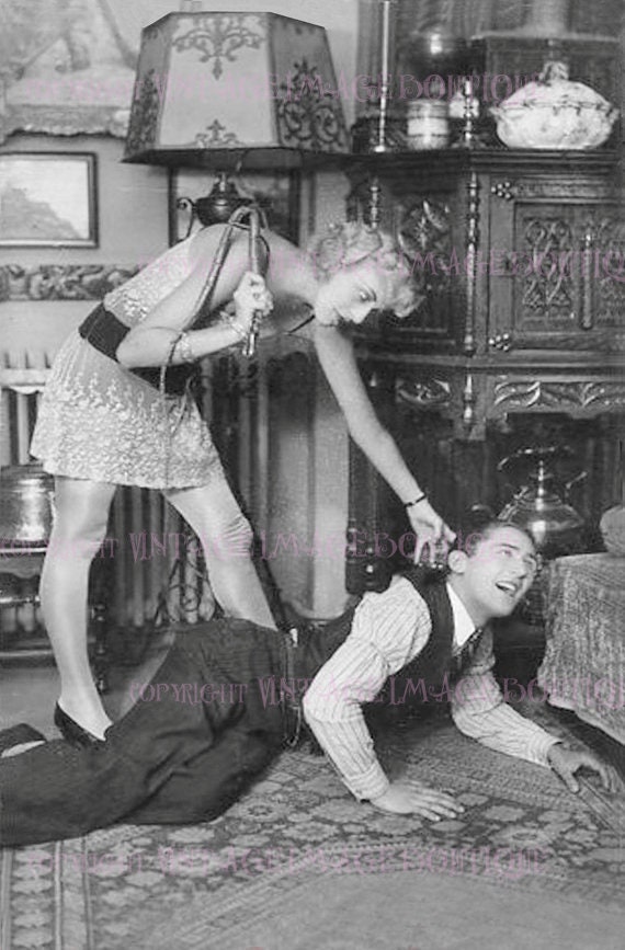 1920s Bdsm Porn - Vintage 1920's Dominant Woman Kinky Erotic Spanking - Etsy UK