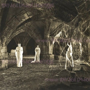 Klassieke horrorfilm uit 1931, foto still van The Lovely Brides Of Dracula fantastische 5 x 7 wenskaart