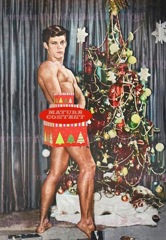 Vintage 1960's Hand Tinted Beefcake Gay Pin up Model Posed by A