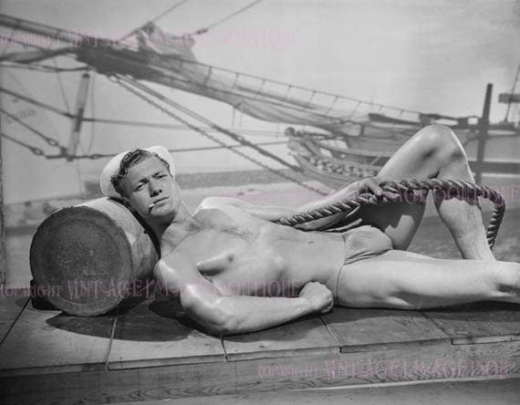 570px x 444px - Vintage 1950's Beefcake Homo Erotic Kinky Bondage Gay BDSM 5x7 Greeting Card