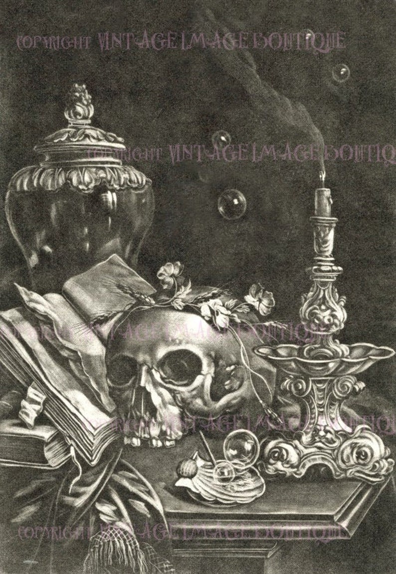 Haunting Antique 17th Century Dutch Vanitas Memento Mori - Etsy
