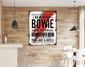 David Bowie Sign Etsy