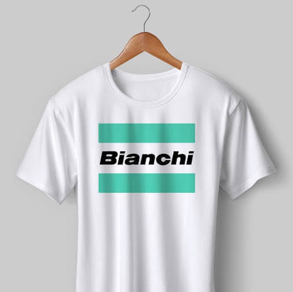 New Vintage Bianchi Cycling T Shirt White S-XXXL Various sizes | Etsy