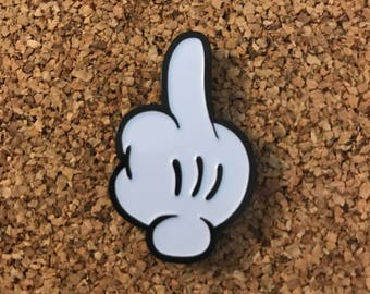 1/4 Fingers Enamel Pin