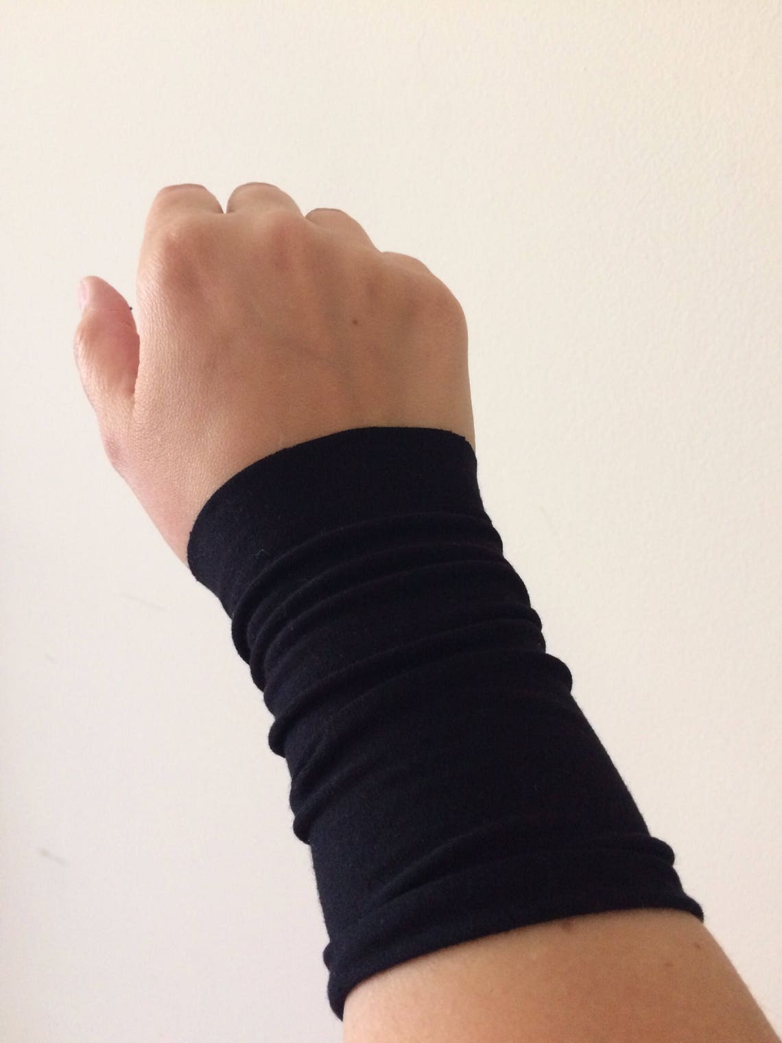 Wrist Cuff Bracelet Arm Band Black Fabric Cuff Bracelet Etsy