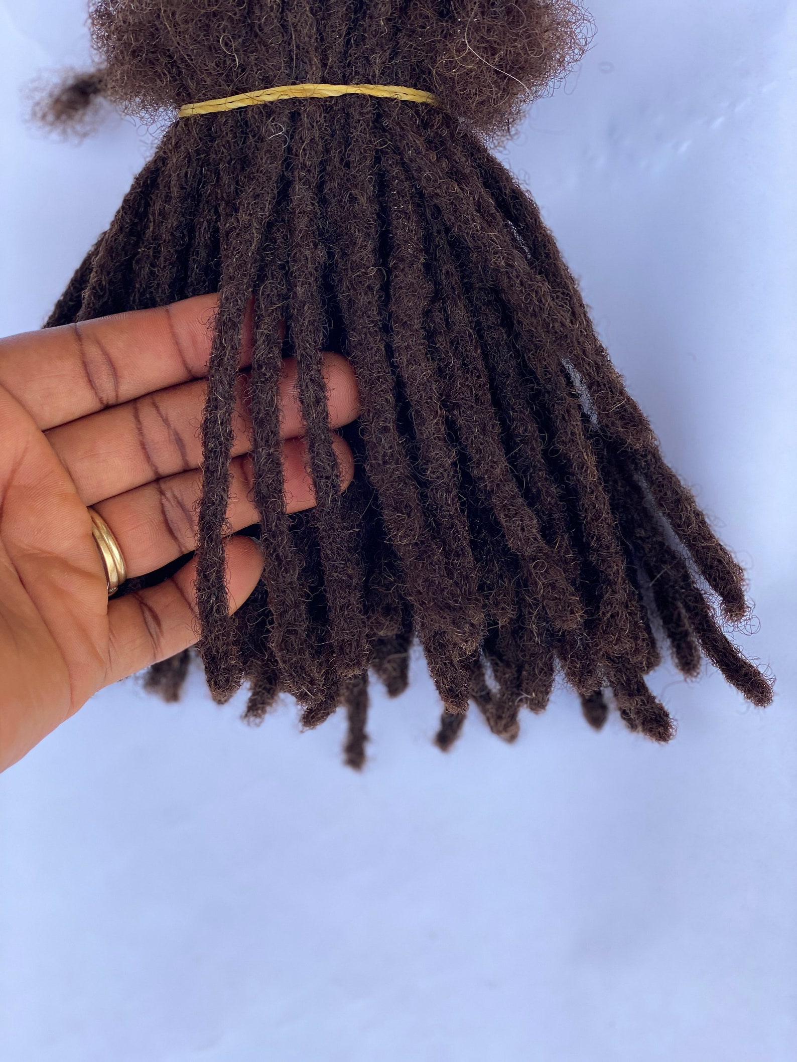 Color 4. Human Hair Dreadlocks extensions. 100% Afro Kinky Etsy