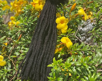Medium(0.7-0.8cm) Dreadlock extensions. 100% Human Hair Dreadlocks Handmade Locs. 100 per bundle