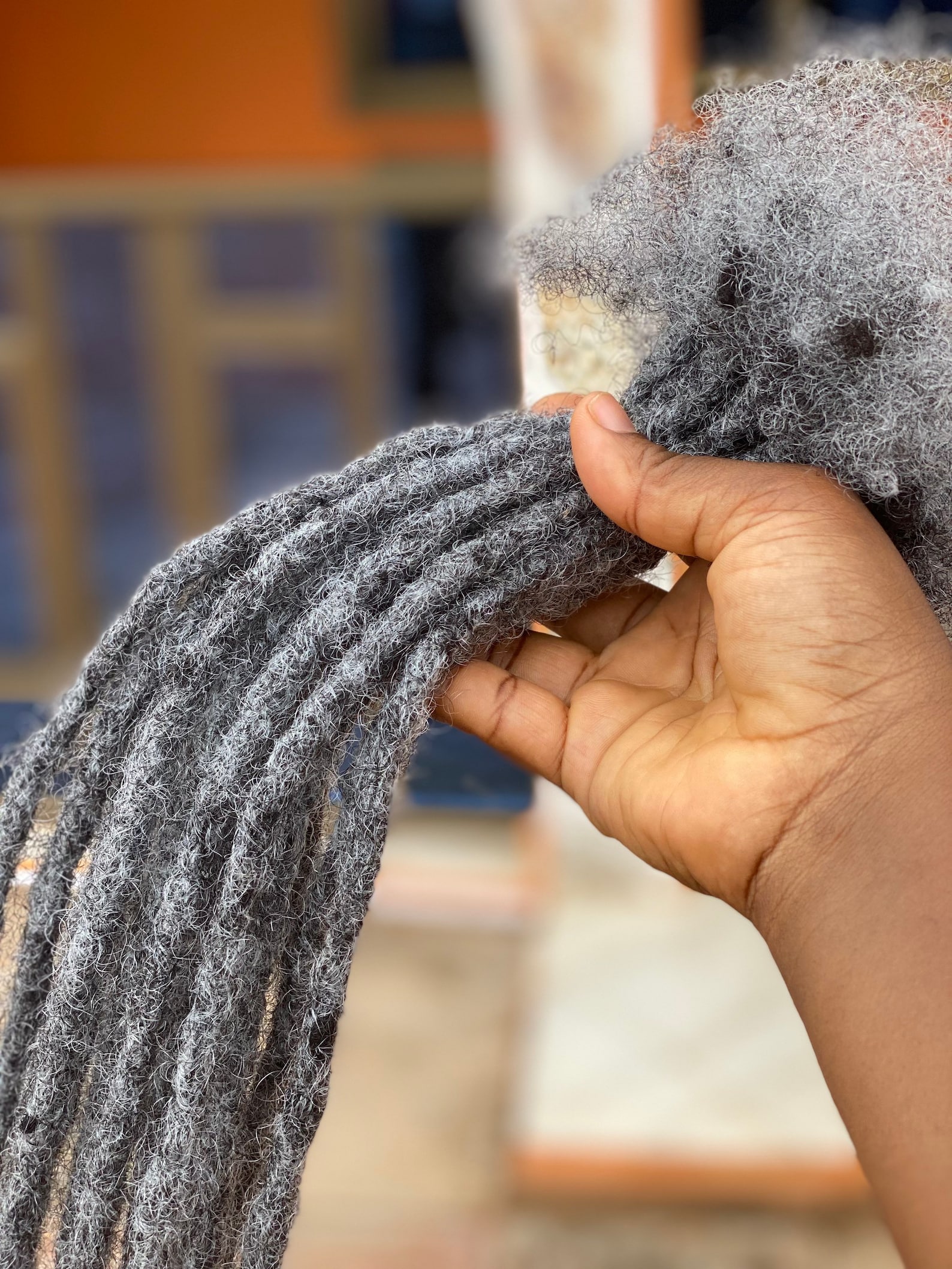 100 Human Hair Salt and Pepper Dreadlocks. Afro Kinky Human Etsy