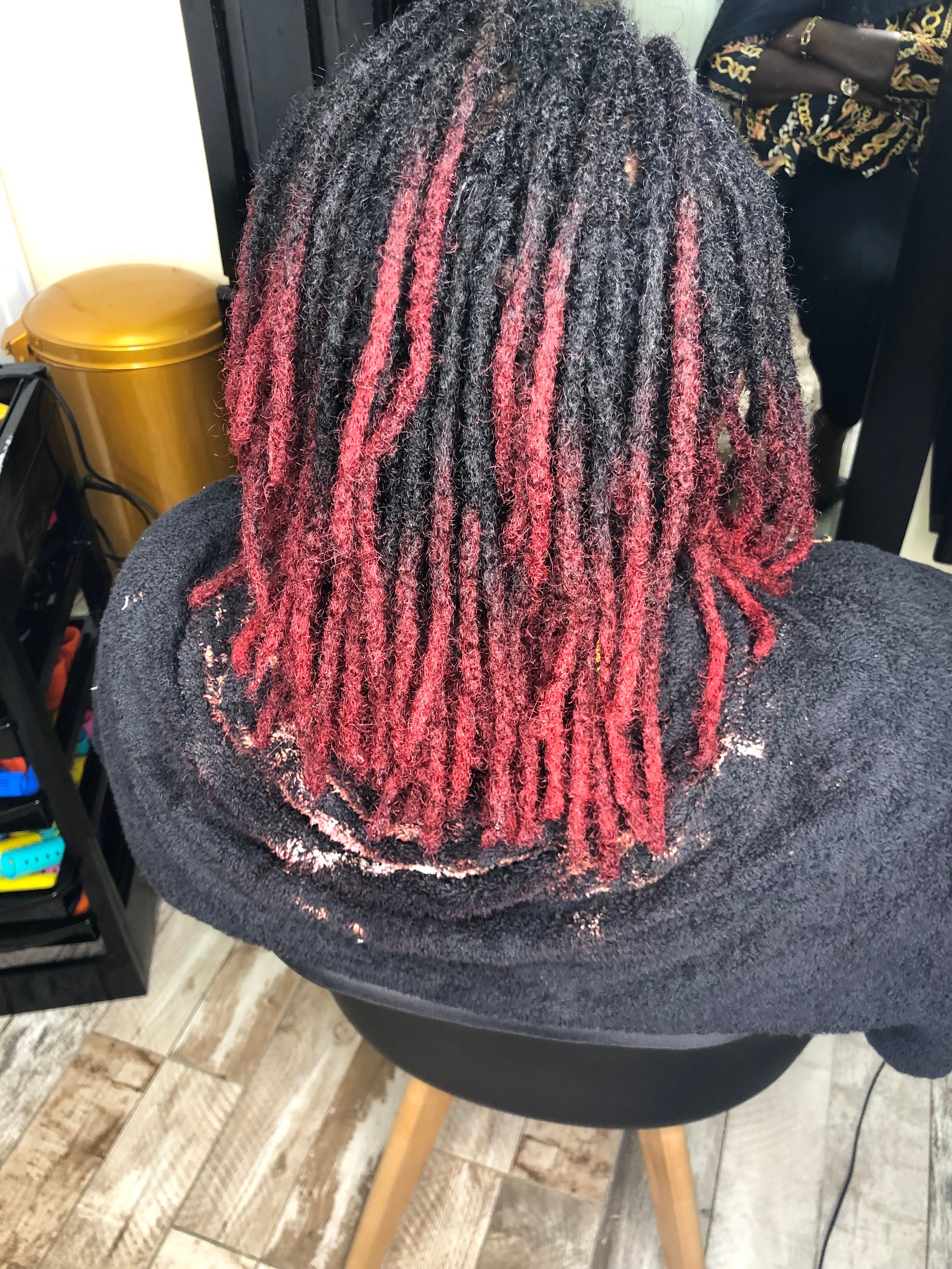 Burgundy tipped Dreadlock Extensions. 100% Human Hair | Etsy