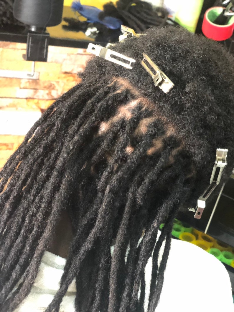 100 Human Hair Dreadlocks Extensions. Natural Dreadlock Etsy