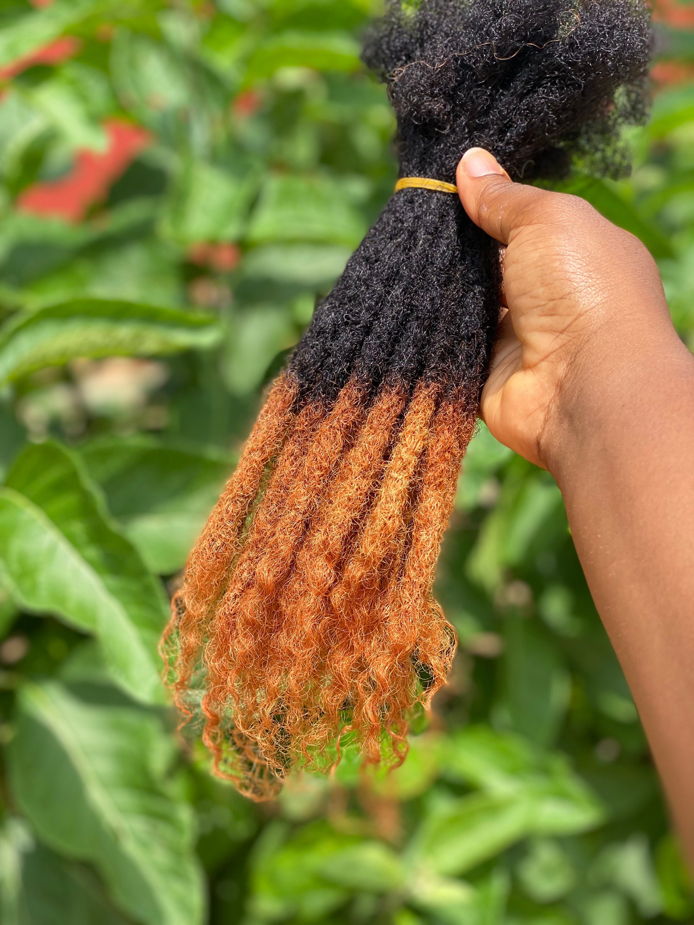 Human Hair Dreadlocks Extensions With Honey Blonde Curly Tips. Etsy